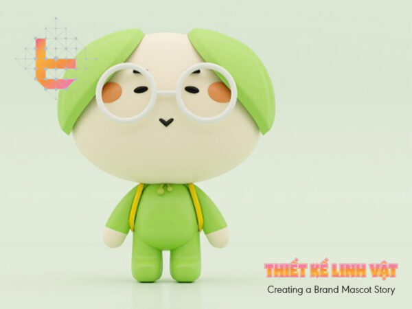 Lên ý tưởng về mẫu mascot cậu bé mầm xanh.