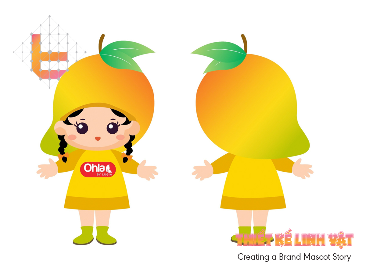 Thiết kế mascot quả xoài