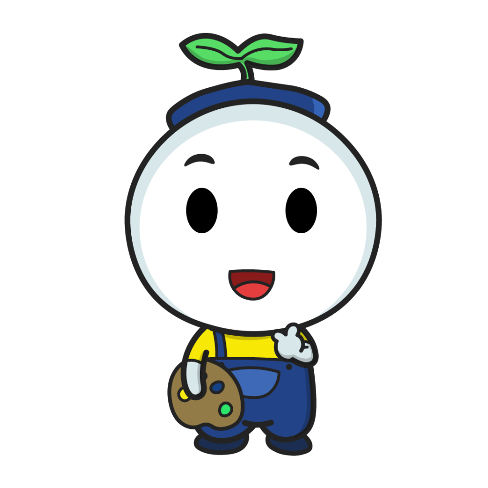 Thiết kế Mascot cậu bé mầm xanh